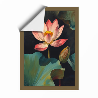 Lotus Bloom Botanical - Framed Print