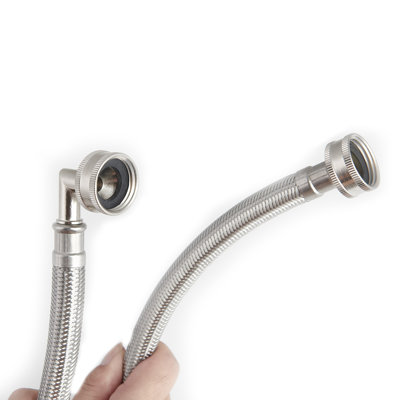 3/4 In. Fip X 3/4 In. Fip X 4ft Stainless Steel Water Supply Line Washmachine Hose