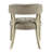 LUMERA Collection Tufted Arm Dining Chair Light Gray-667664905-667664904