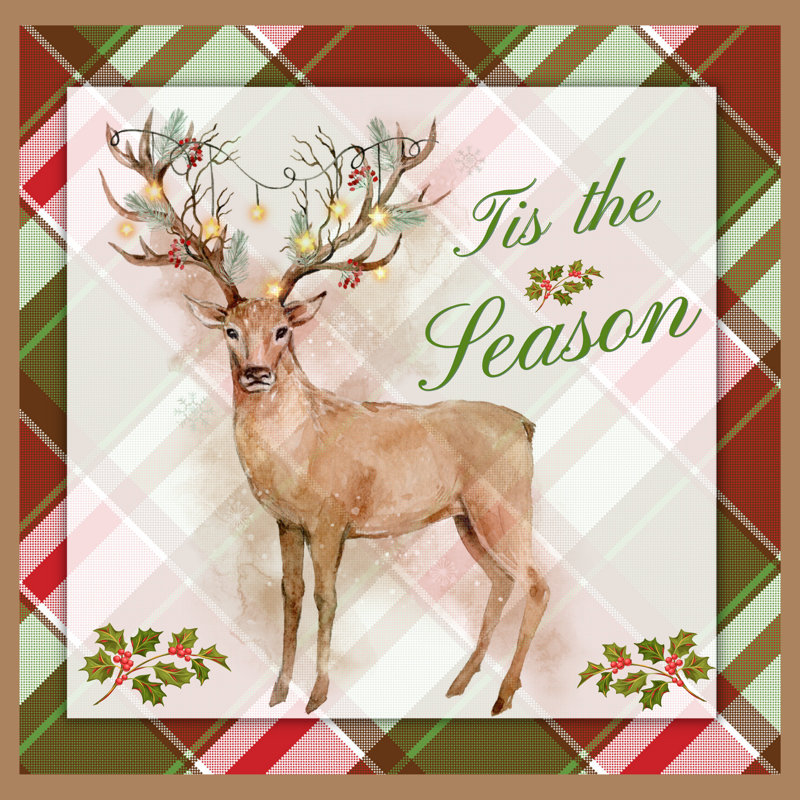 Couronne de renne de Noël «The Season»