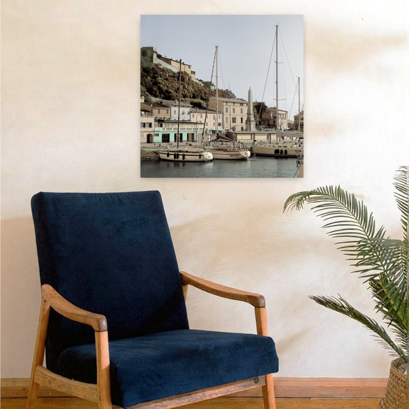 Tuscany Harbor 2, art contemporain, H 24 po x l 24 po