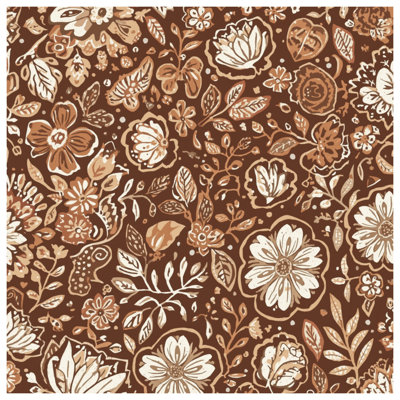 Floral Botanical Pattern Wall Tapestry - Botanical Wall Decor