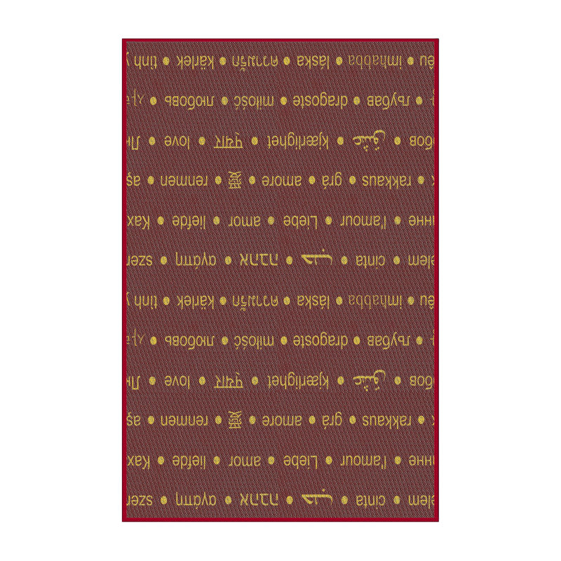 Tapis oriental en laine / polyester brun foncé tissé à la machine, Rectangle 5 pi x 7 pi