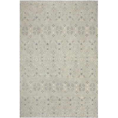 Tapis unique bleu / brun clair de 12 pi 1 po x 14 pi 7 po Kellyanna par Arshs Fine Rugs