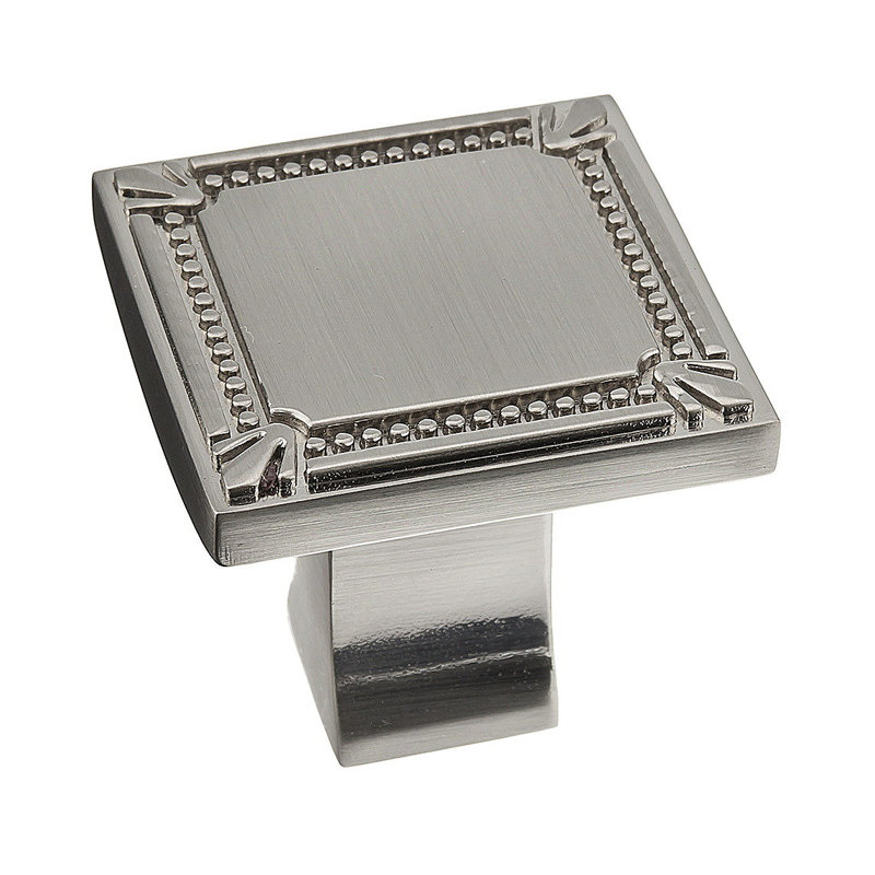 Expression Square Knob, Brushed Nickel