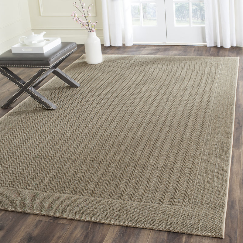Tapis en jute et sisal sable du désert Merryman, Rectangle 9 pi x 12 pi