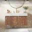 Meuble-lavabo de luxe en noyer de 36 po Luxury