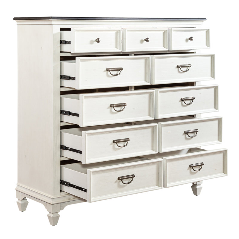 Bethy Solid Wood 54'' W 11 - Drawer Dresser