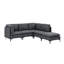 Canapé modulaire rembourré avec pieds en métal-30402070