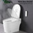Smart Toilet With Self-Cleaning Nozzle, Night , Heated Seat, Foot Sensor Open Remote Control, Led Display Sensor, Control