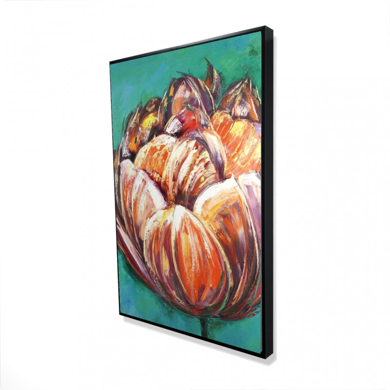 " Abstract Double Tulips Flower "