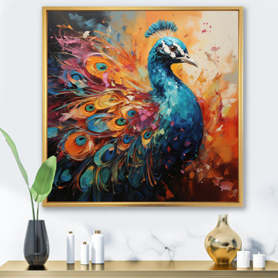 " Peacock Expressionist Portrait I "