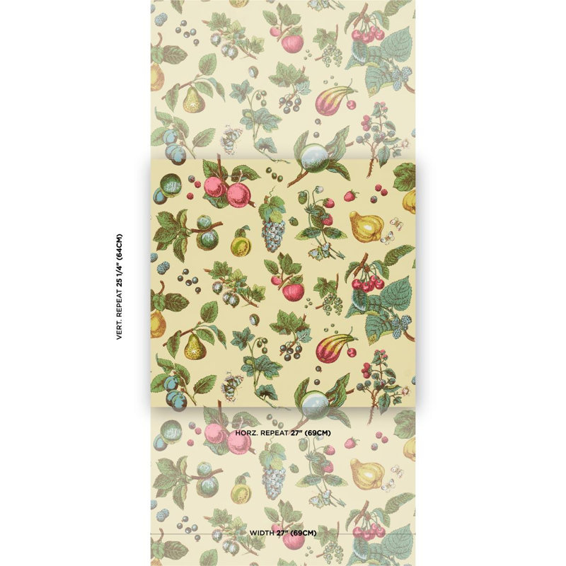 Berry Grove Wallpaper, Butter