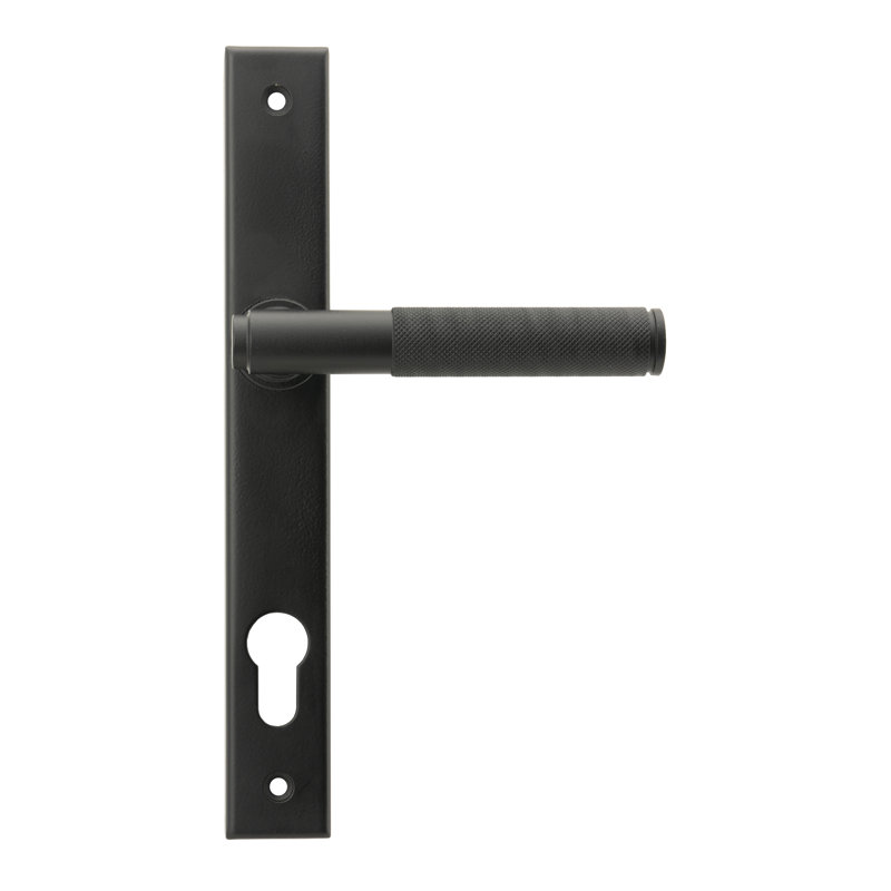 Brompton Lock Door Handle, Matt Black