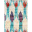 Ikat Area Rug in Ivory