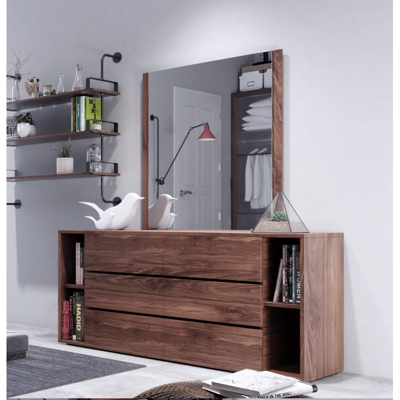 Miroir Amalie, Noyer