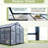 Greenhouse - Polycarbonate Panels And Secure Lock Outdoor Aluminum Rust--115808153
