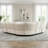  3-Piece Manual Reclining Sectional With LED Lights, Bluetooth Console And Drop-Down Table - Faux Leather Sofa-117045785