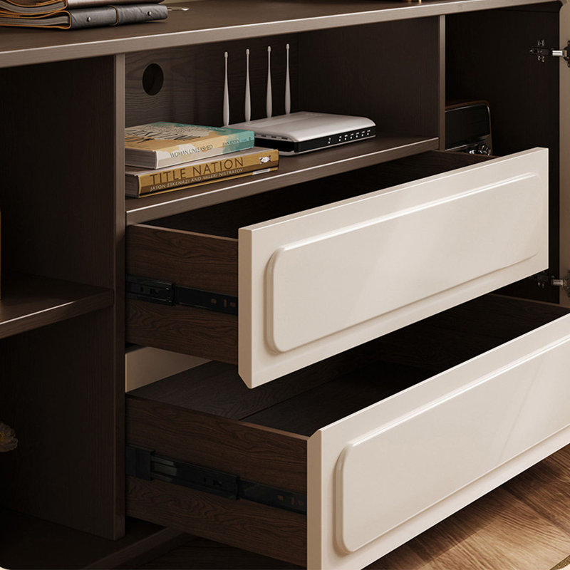 Armoire de rangement moderne et minimaliste, H 27,56 po x l 62,99 po x P 13,78 po