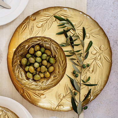 VIETRI Moon Glass Platter