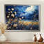 Coquelicots bleu marine - prairie, art mural-97058635-97058643