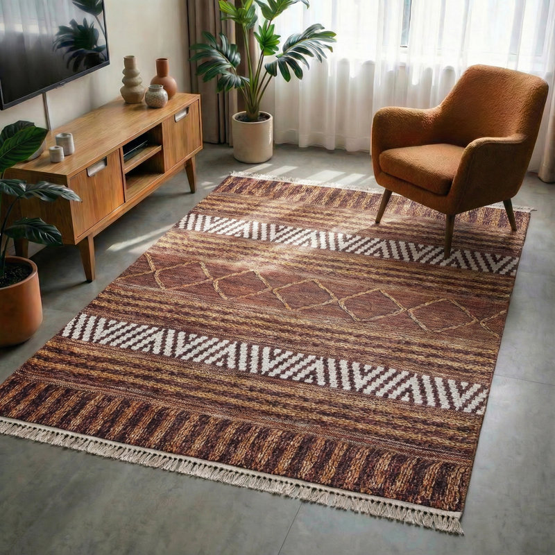 Tapis marocain Thambiah, Tapis de couloir 2 pi 8 po x 6 pi 7 po