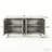 Sideboard Buffet Cabinet with 4 Convex pattern diamond Doors-593346573