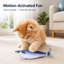 Jouet réaliste pour chat flottant - lot de 3 poissons interactifs en mouvement, rechargeables par USB, jouets en peluche pour chats d'intérieur