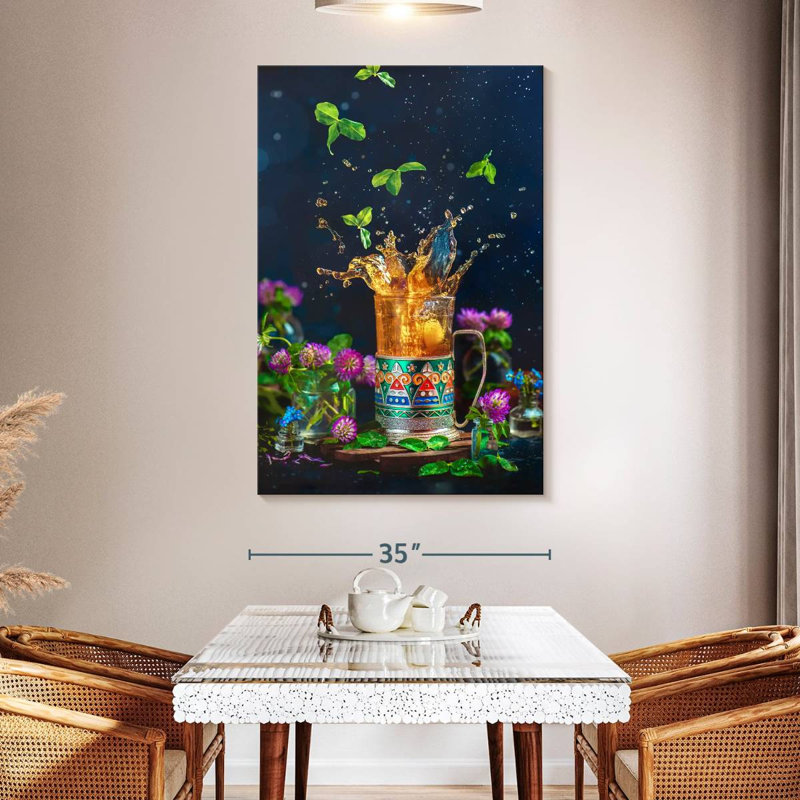 Yarlin Tea Splash, 51" H x 34" W