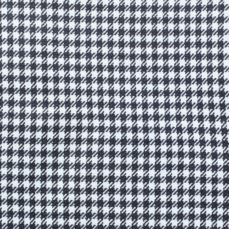 Houndstooth Divided Red Faux Leather Square Throw Pillow