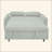 57.48" Pull-Out Sofa Bed Convertible Couch 2 Seat Loveseat Sofa Modern Sleeper Sofa With Two Throw Pillows And USB Ports For Living Room-2112578757