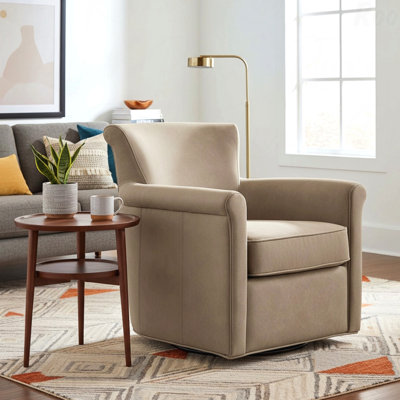 Recouverte de similicuir rotatif avec fonction d'appoint dans une chaise de bureau élégante - Saule