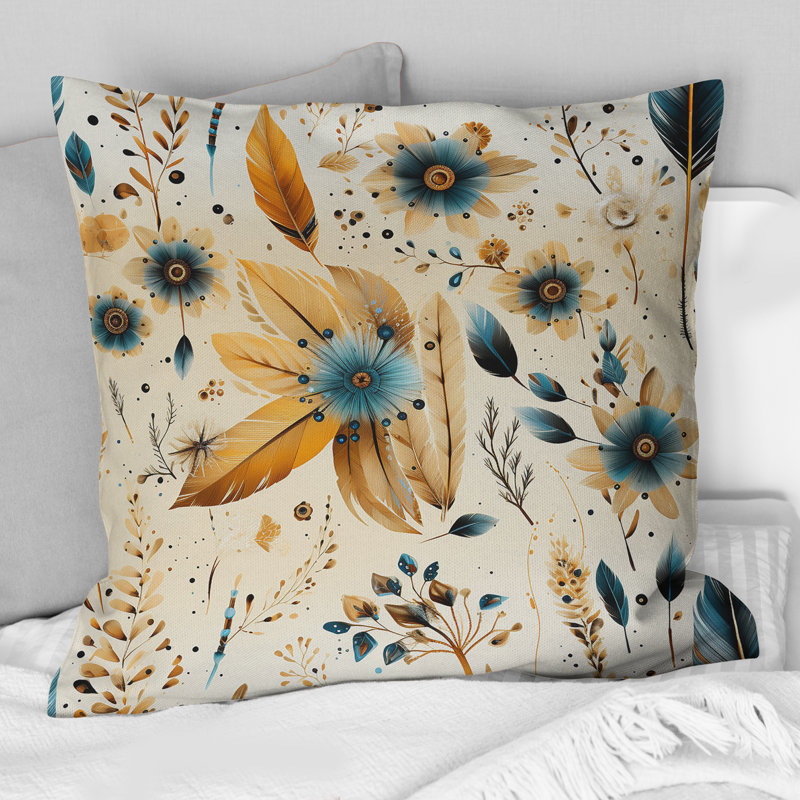 Coussin Rustic Gypsy Boho, H 16 po x l 16 po