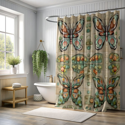 Boho Winged Wonder - Premium Shower Curtain