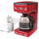 Cafetière rétro 12 tasses, rouge