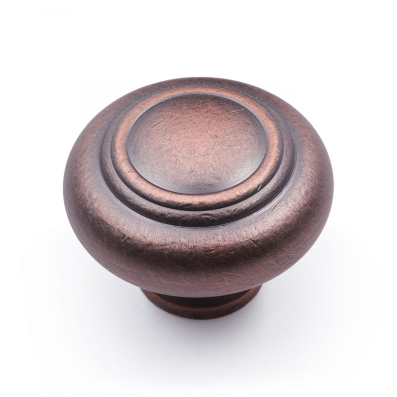 CK Series Mushroom Knob, Large, Distressed Copper