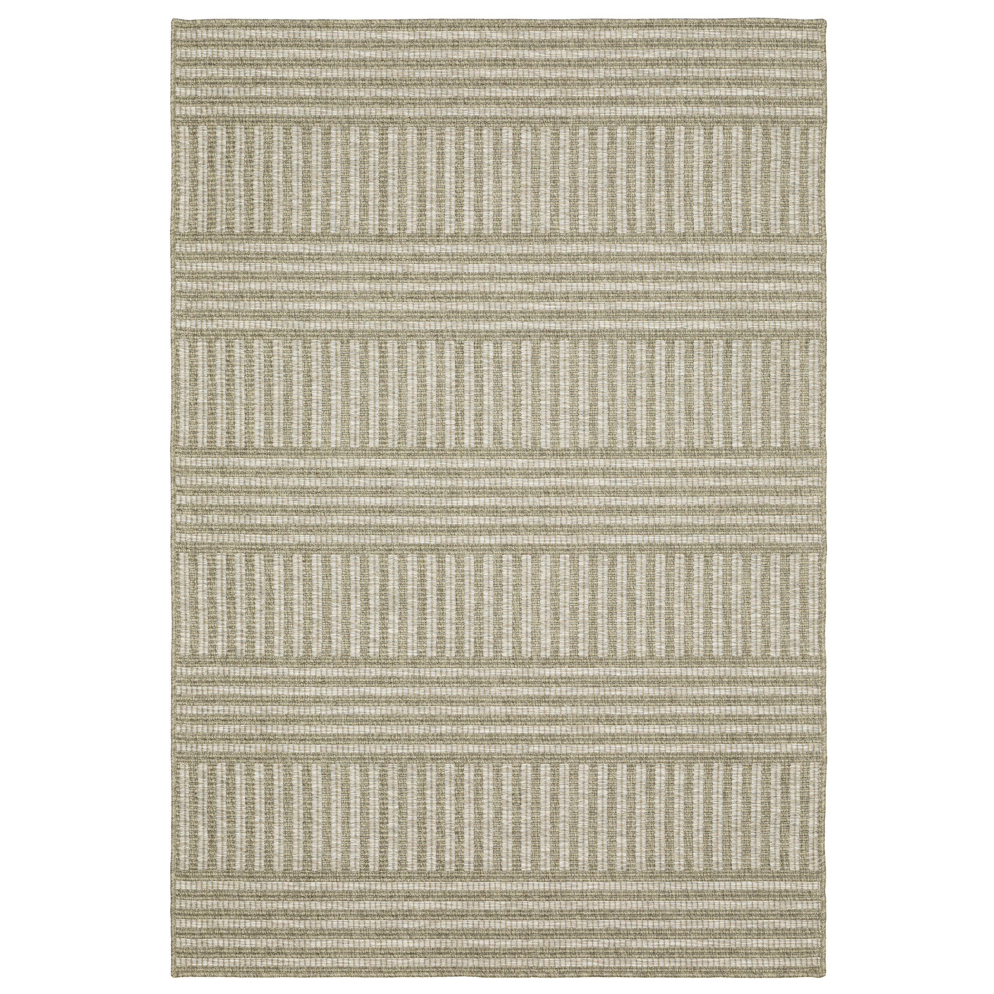 Latitude Run® Striped Machine Woven Polypropylene Indoor / Outdoor Area ...