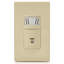 Interrupteur de contrôle de ventilateur unipolaire 3 ampoules Leviton, ivoire, paquet de 1