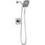 Ensemble de robinet de douche à double fonction chromé Ashlyn 17 Series avec pomme de douche double 2 en 1 In2ition avec douchette à main, ensemble de garniture de valve, chrome (valve non incluse)-14622274