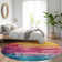 Machine Washable Indoor/Outdoor Claudian ACN1477 Merlot Rug