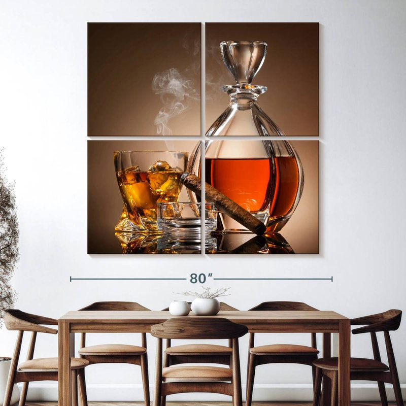 Yarlin Whiskey Decanter And Smoke, 74" H x 74" W
