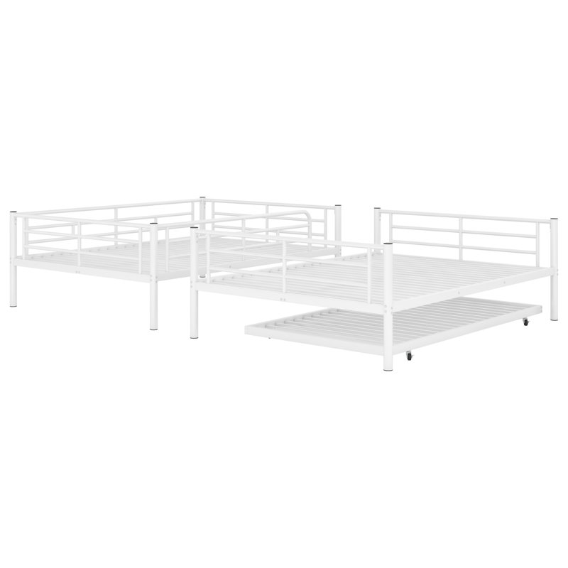 Allorah Full Over Full Standard Bunk Bed with Trundle by Isabelle & Max™, White