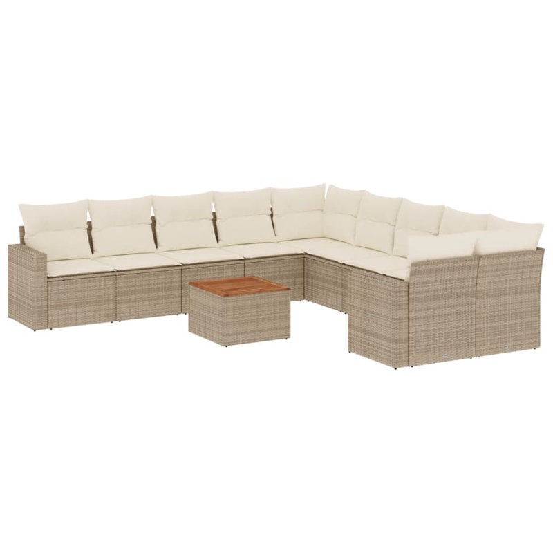Vidaxl Garden Sofa Set, Beige