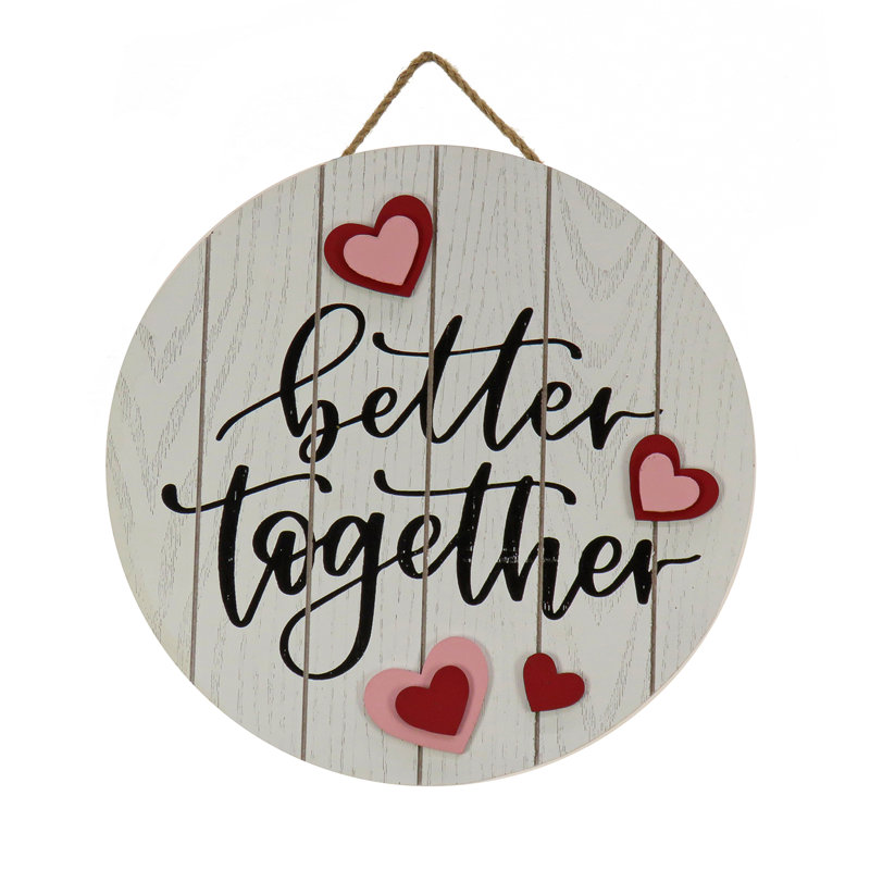 12" "Better Together" Wall Sign