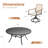 8 - Person Outdoor Dining Set With Cushioned Swivel Woven Rattan Chairs-1196981890