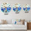 Petits bateaux arrivant au rivage au coucher du soleil III - horloge murale moderne-59913554