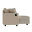 Modern Luxury Chenille Sectional Sofa, Convertible Corner Sleeper Chair Bed, Comfy Couch for Living Room-1617577801-1617577802