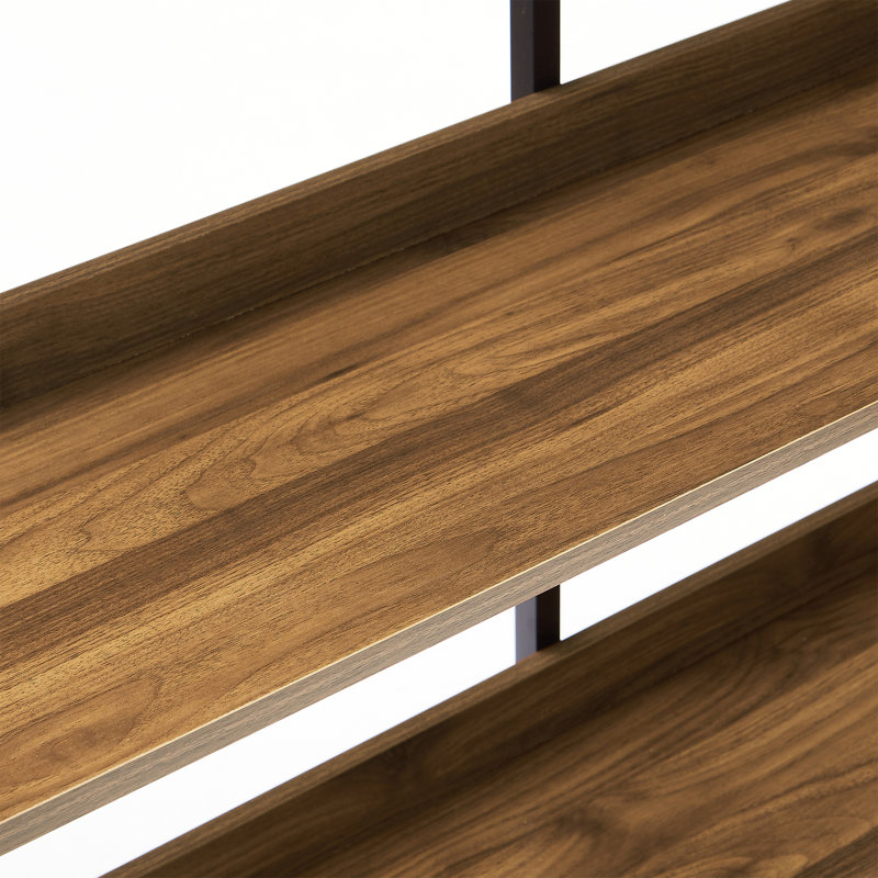 Cassander Etagere Bookcase, Black/Oak