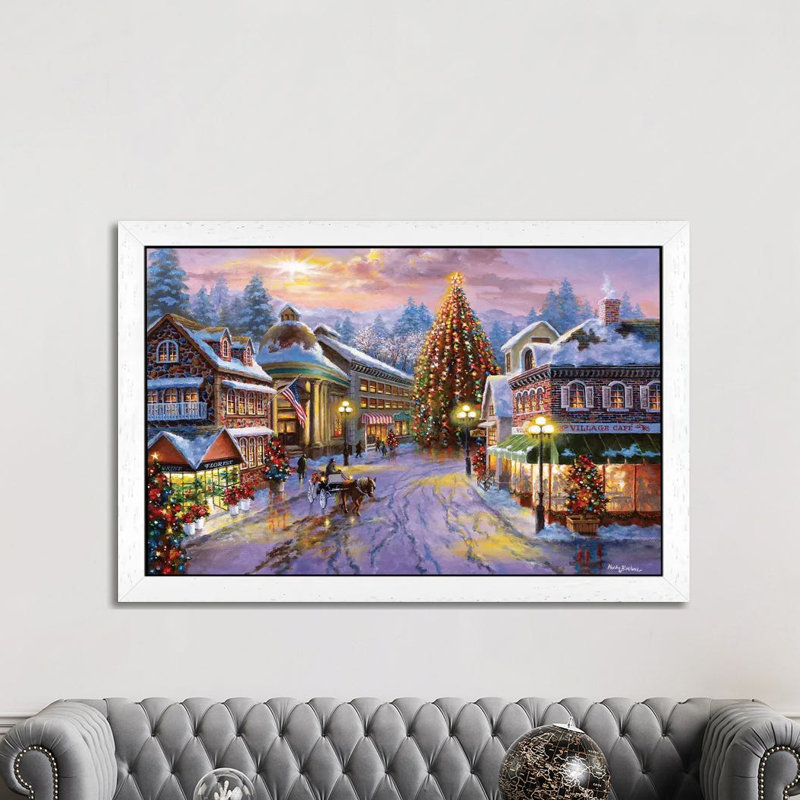Christmas Eve by Nicky Boehme - Print on Canvas, White Framed, 101.6 cm H x 66.04 cm W