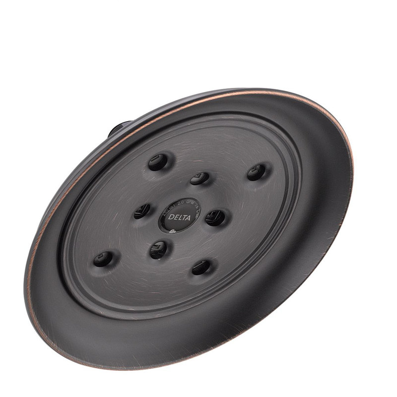 Universal Showering Components Full Low Flow Shower Head with H2okinetic Technology, Venetian Bronze